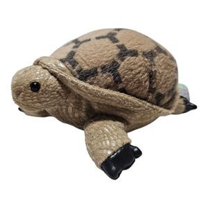 Zoona Wildlife Tortoise Turtle Plush 6" Brown Stuffed Animal Toy 6" Collecitble